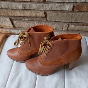 NWOT Chelsea Crew Brown Suede Leather Lace-Up Ankle Boots_39